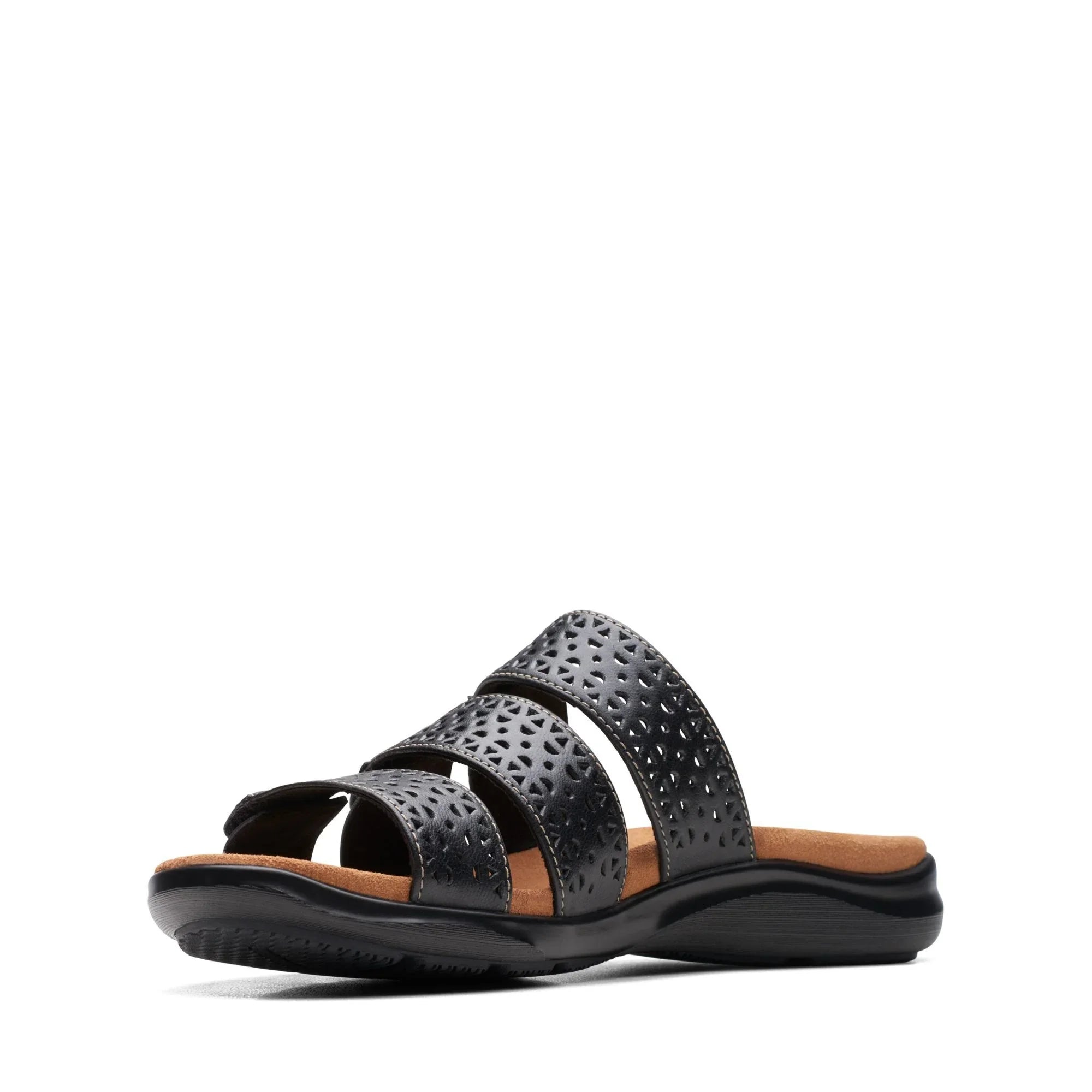 Clarks 女士 Kitly Walk 黑色凉鞋