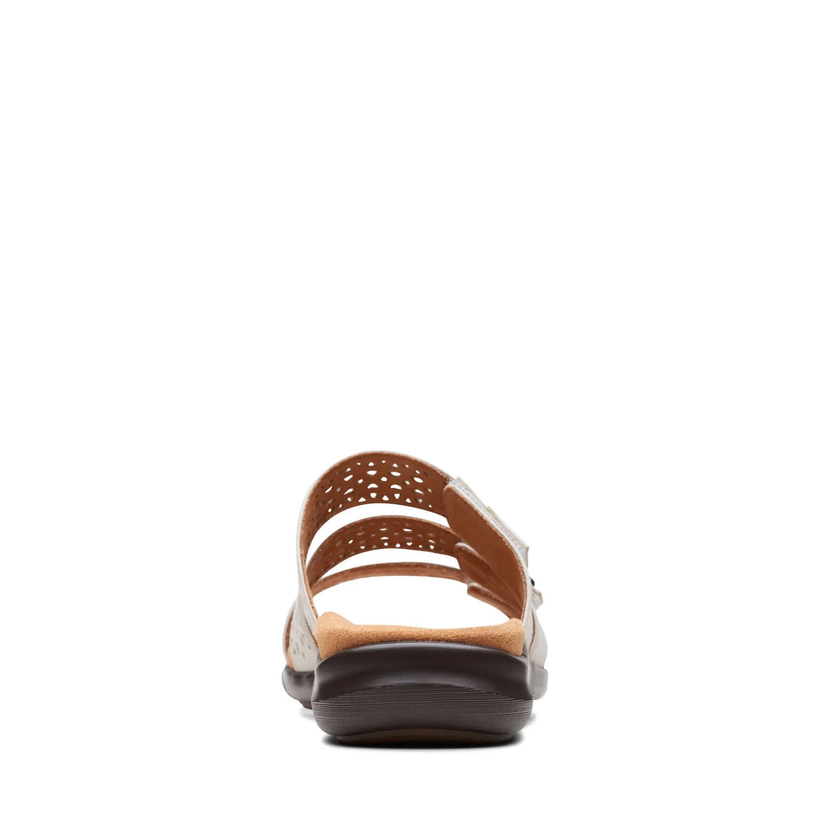 CLARKS Kitly Walk White, hvid sandaler til kvinder hos Tascón