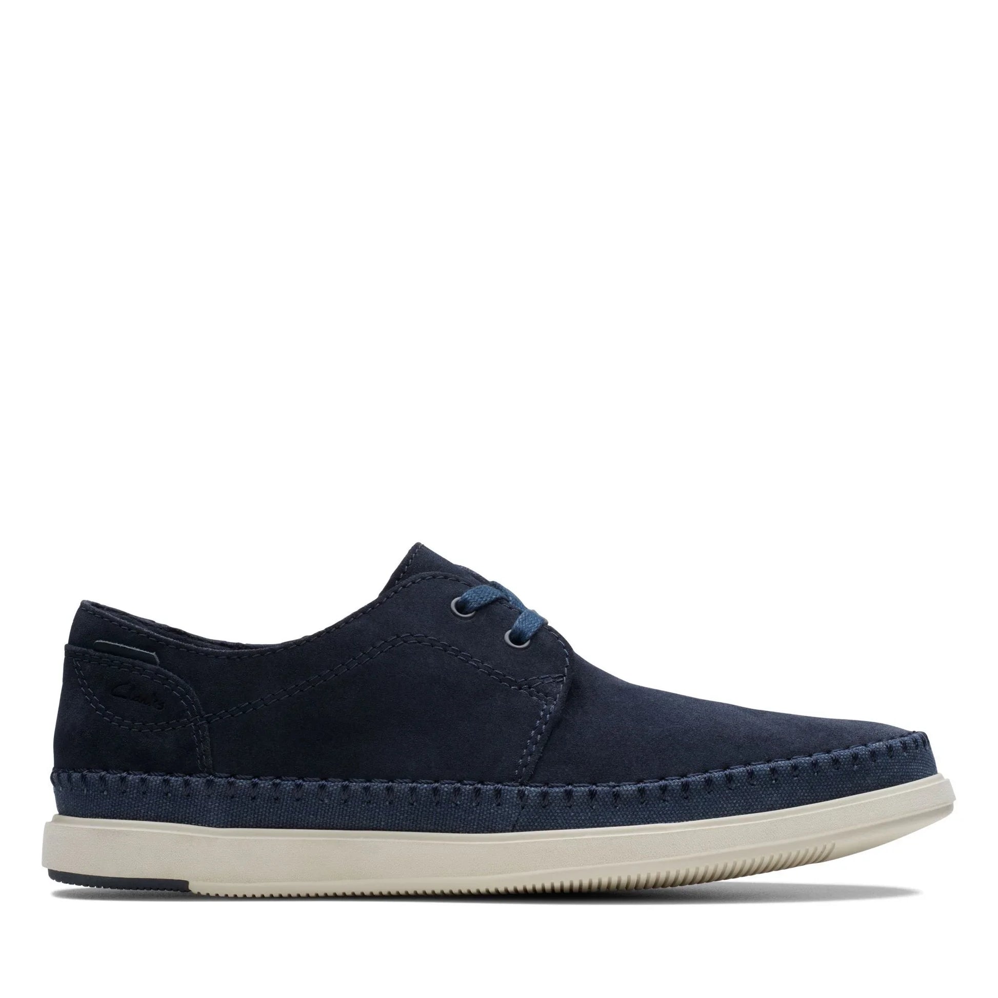 Clarks navy top suede shoes