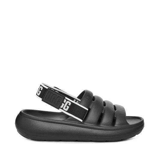 Ugg merk dames sandalen model W Sport Yeah zwart in zwart