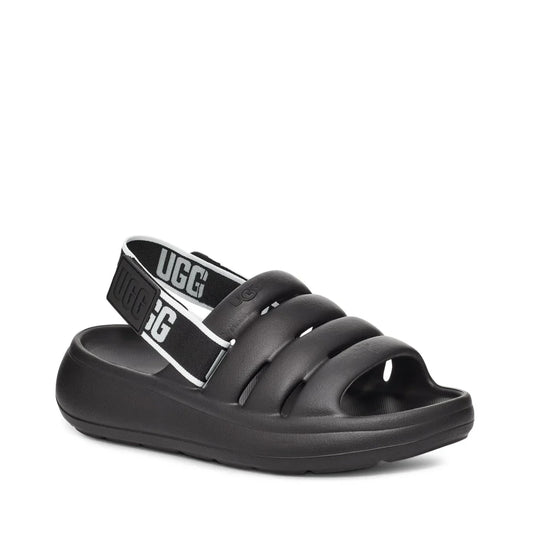 Ugg merk dames sandalen model W Sport Yeah zwart in zwart