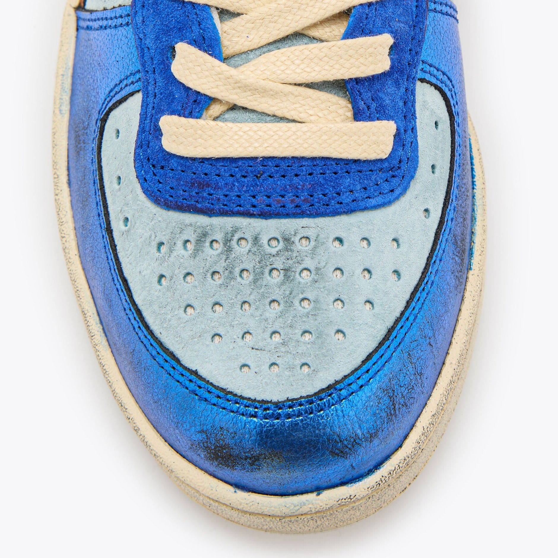Sneakers De La Marca Diadora Para Mujer Modelo Zapatilla M.Basket Met Pgskn Used W-En Color Azul