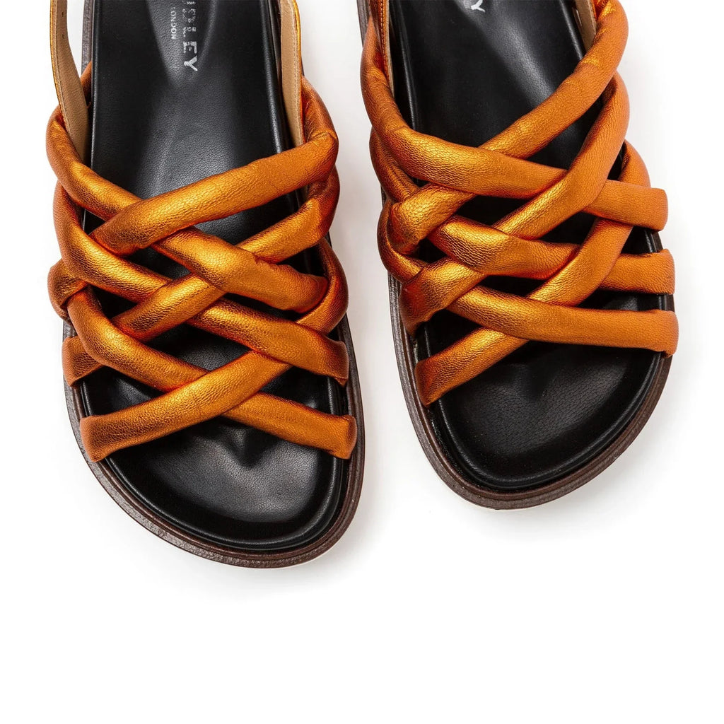 Sandalias De La Marca Audley Para Mujer Modelo Heike: Plataforma 22315En Color Rojo