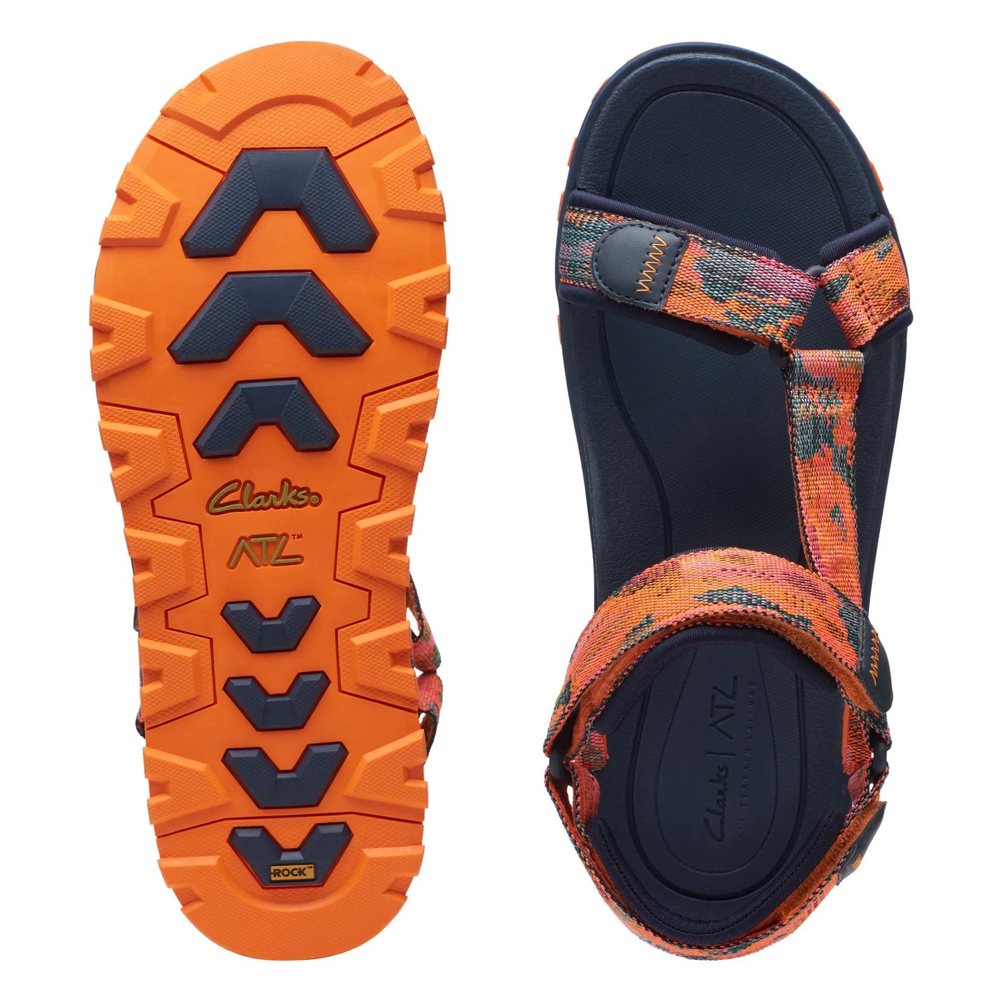 Sandalias De La Marca Clarks Para Hombre Modelo Atl Trek Sea Orange Combi En Color Naranja