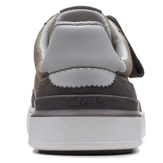 Sneakers De La Marca Clarks Para Hombre Modelo Courtlite Tor Grey CanvasEn Color Gris