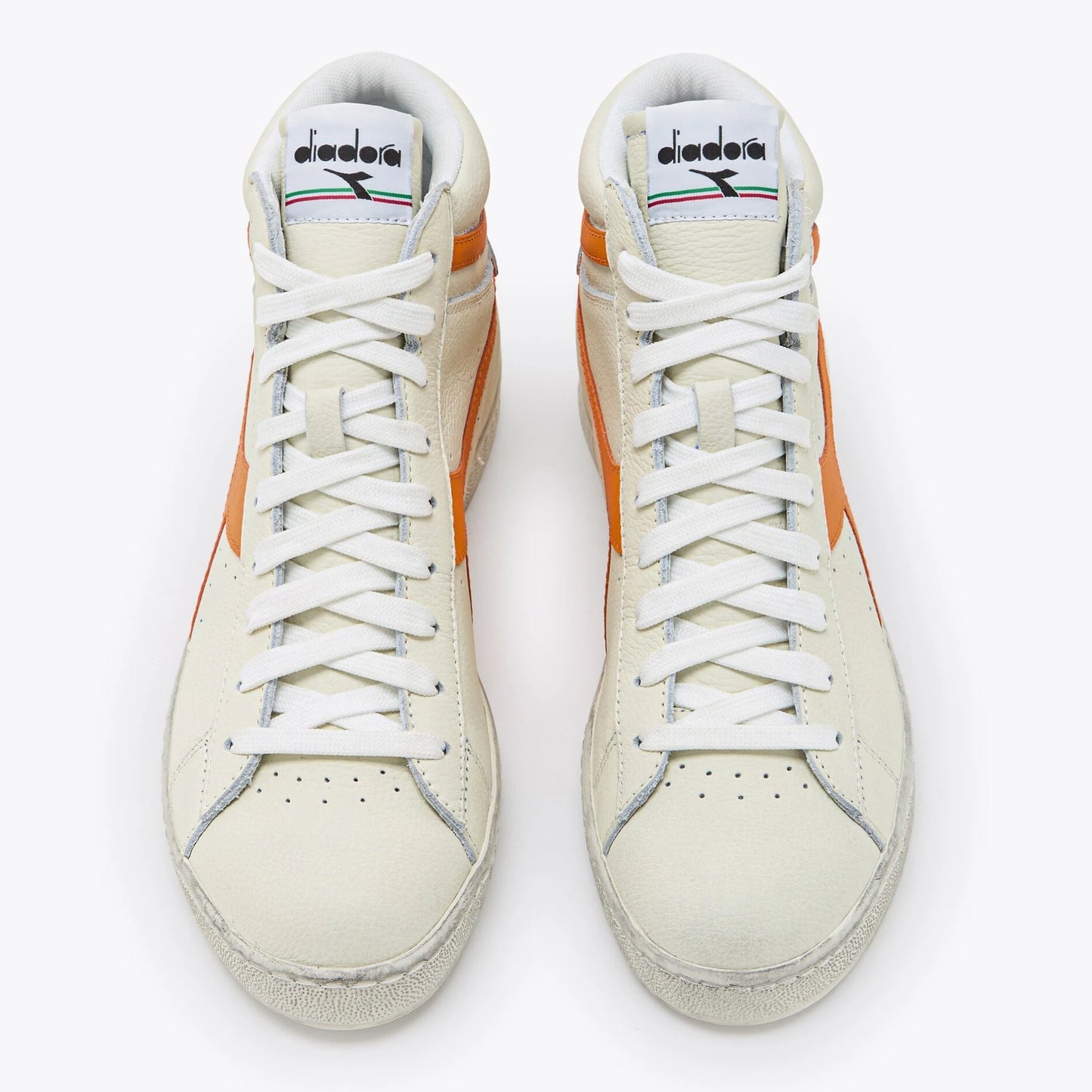 Sneakers De La Marca Diadora Para Unisex Modelo Game L High Fluo Wax White/Orange En Color Naranja
