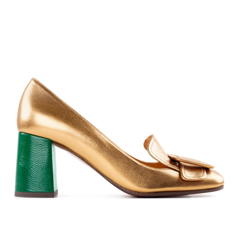 Zapatos De Tacón De La Marca Chie Mihara Para Mujer Modelo PemaDorado En Color Dorado