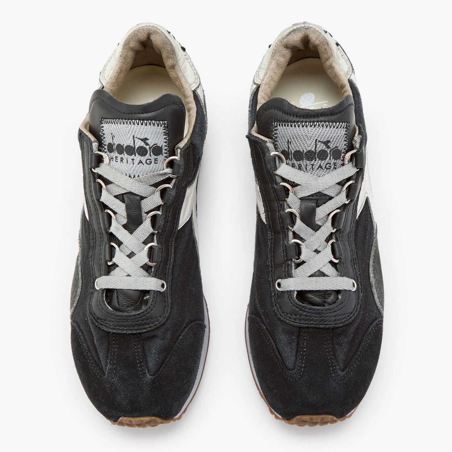 Sneakers De La Marca Diadora Para Unisex Modelo Equipe H Dirty Stone Wash Evo Black/Gray En Color Negro