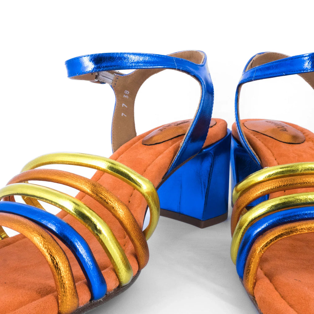 Sandalias De La Marca Audley Modelo Hedi: Tacón Galaxy Mate