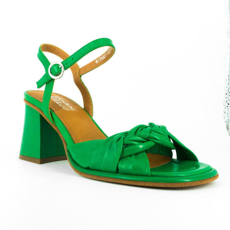Sandalias De La Marca Regarde Le Ciel Para Mujer Modelo Perla-01 Garment Grass Dots En Color Verde
