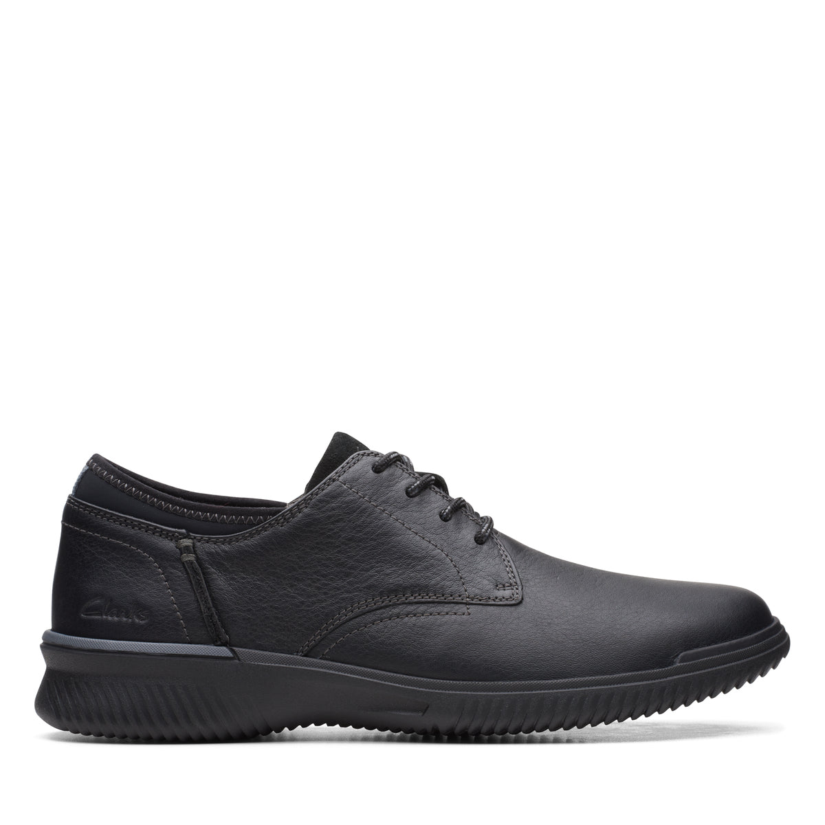 Zapatos Derby De La Marca Clarks Para Hombre Modelo Donaway Plain Black Leather En Color Negro
