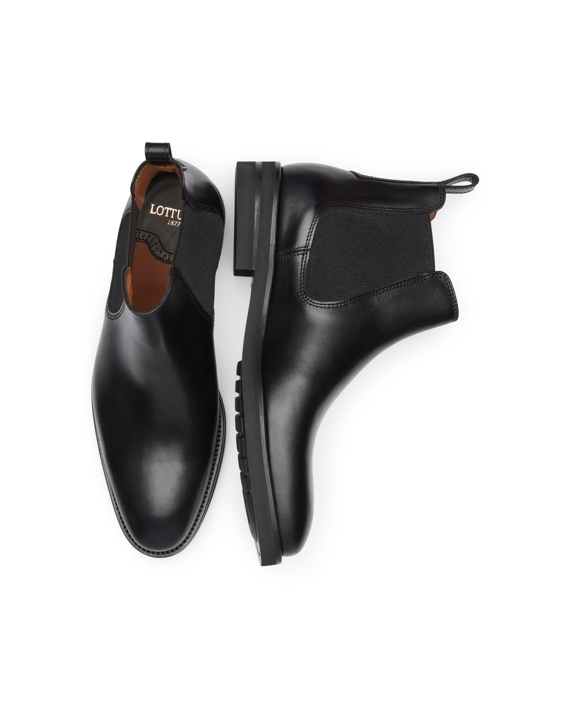 LOTTUSSE CHELSEA BOOTS MAN BLACK 40 Tascon