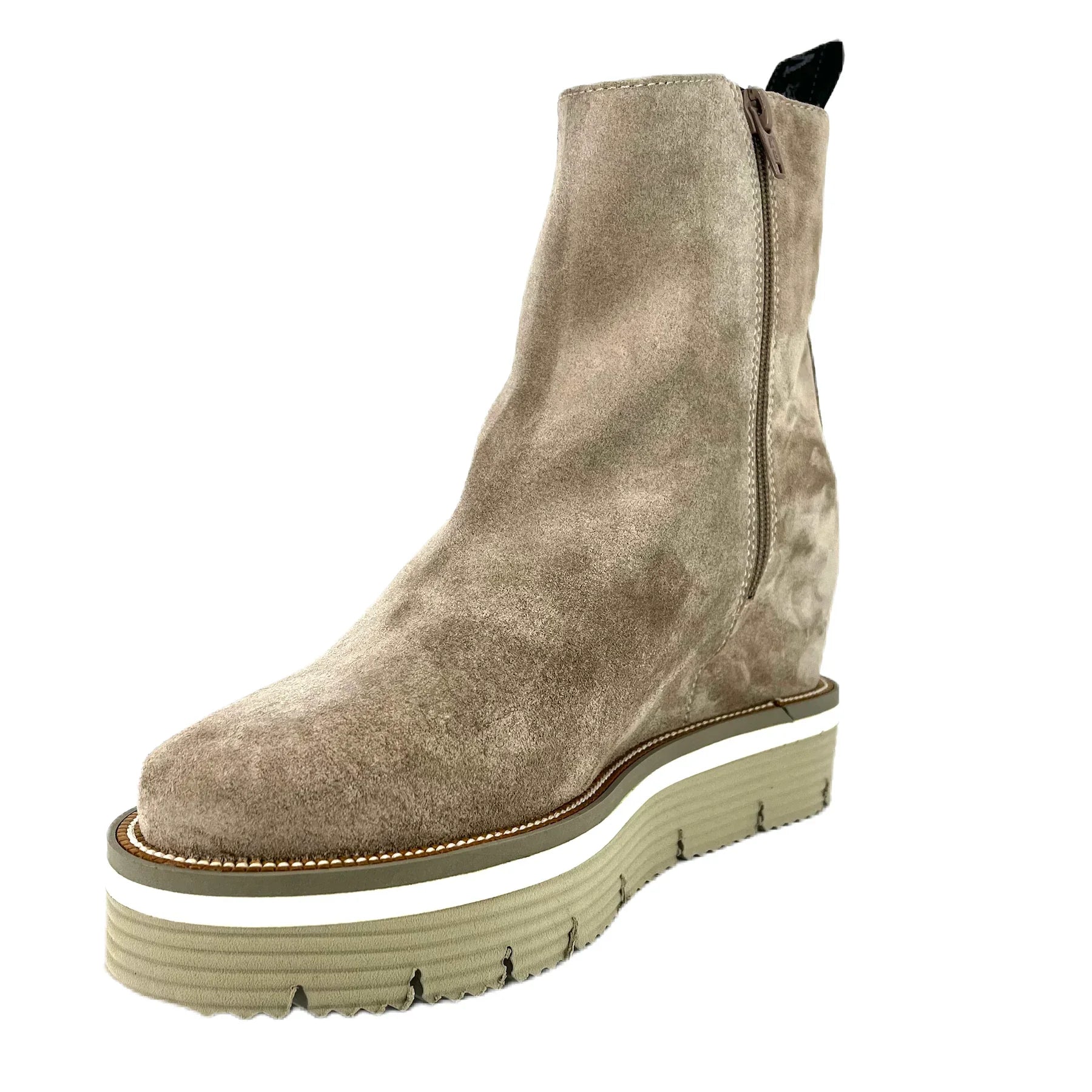 Botines De La Marca Pedro Miralles Modelo Velour Peltro Mod 22301