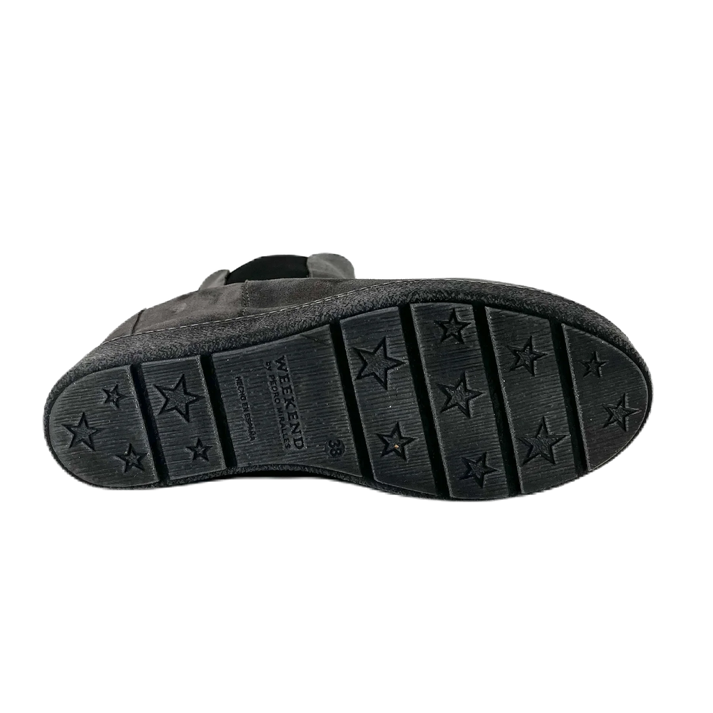 Pedro Miralles 女士天鹅绒 I 型踝靴，型号 22308，灰色