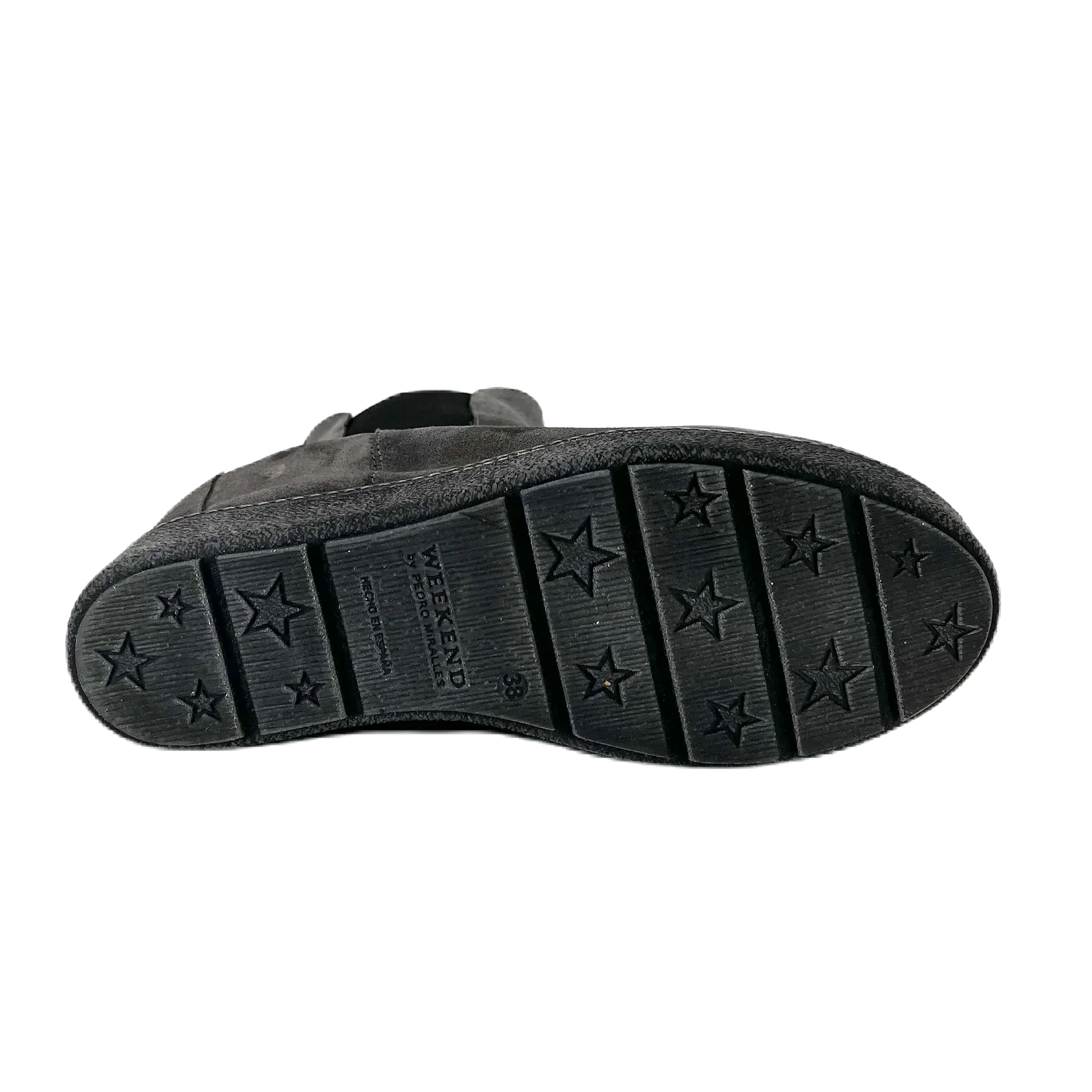 Pedro Miralles 女士天鹅绒 I 型踝靴，型号 22308，灰色