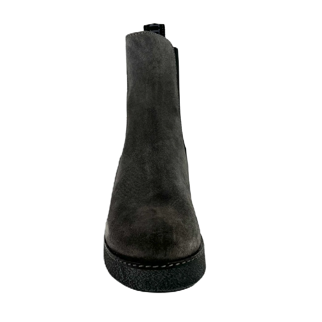 Pedro Miralles 女士天鹅绒 I 型踝靴，型号 22308，灰色