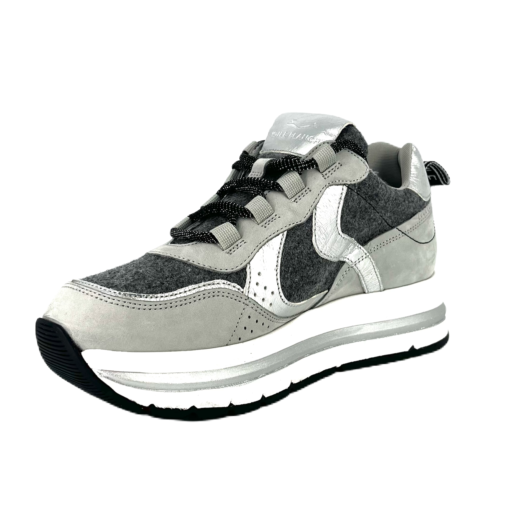 Sneakers De La Marca Voile Blanche Modelo Marple Gray Nubuk/Felt