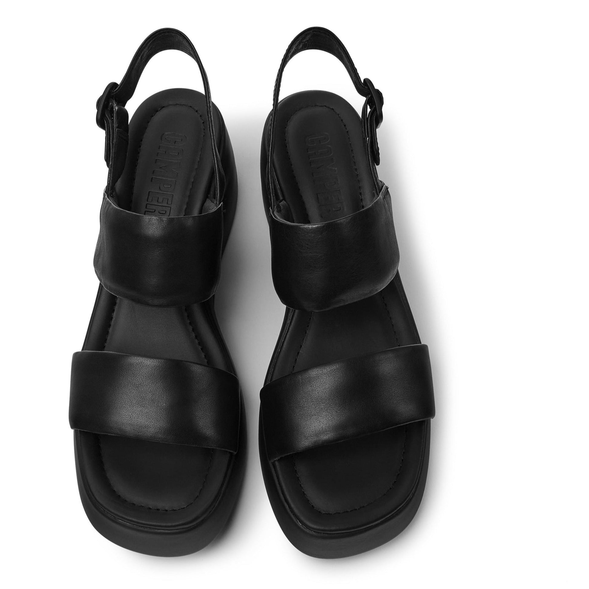 Sandalias De La Marca Camper Para Mujer Modelo Kaah En Color Negro