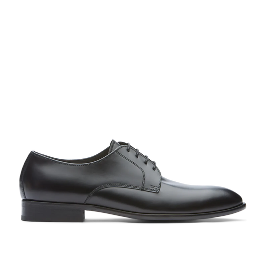 Zapatos Oxford De La Marca Lottusse Para Hombre Modelo Regent Derbys De Vacuno SemibrillanteEn Color Negro