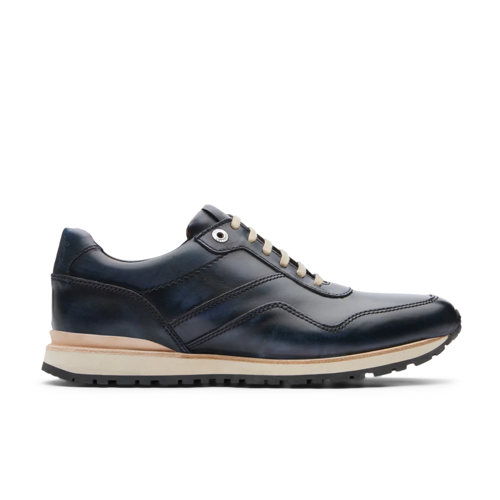 Чоловічі кросівки LOTTUSSE, модель Tokyo, темно-синій, волова шкіра, синій