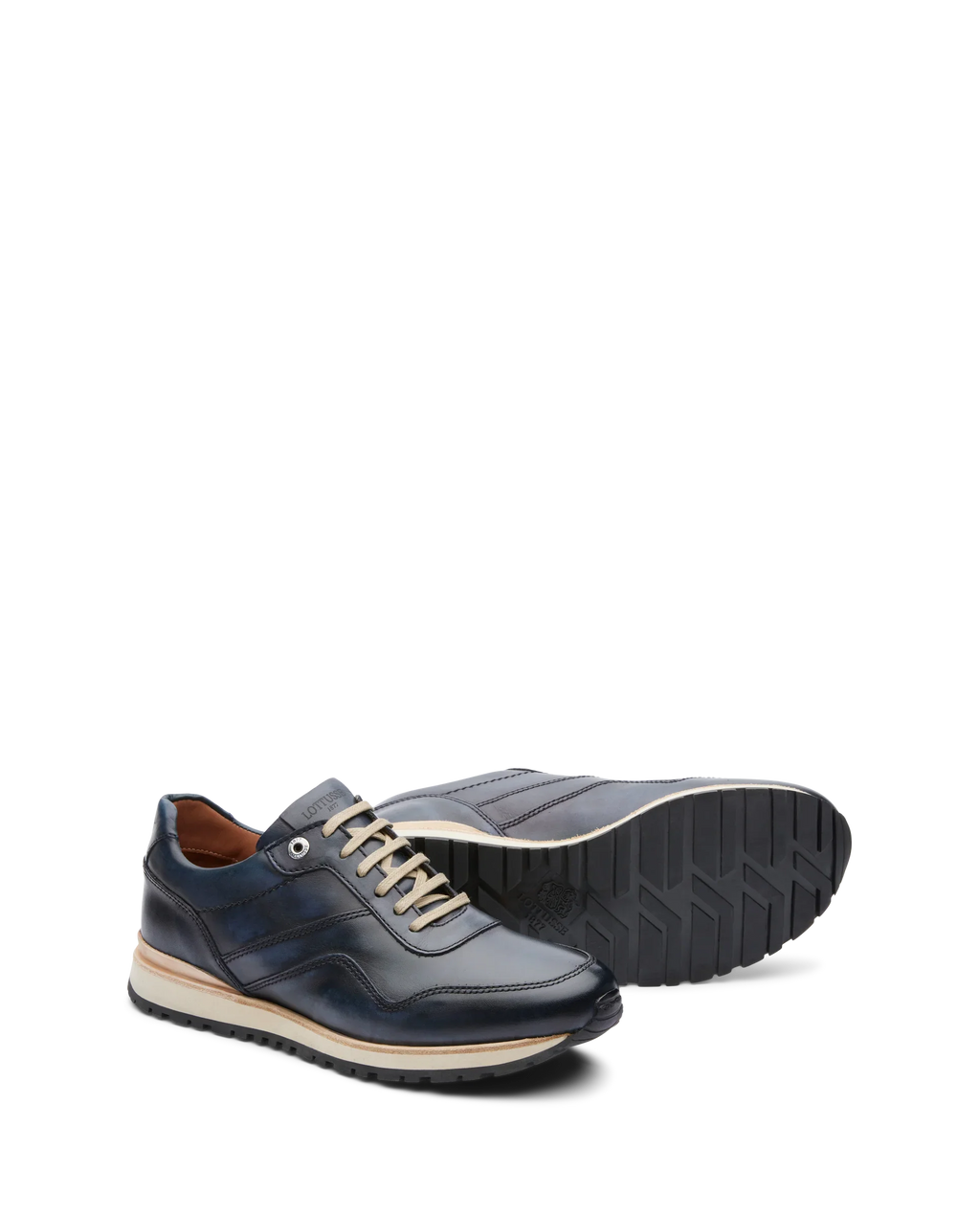 Темно-сині кросівки LOTTUSSE Tokyo з натуральної шкіри