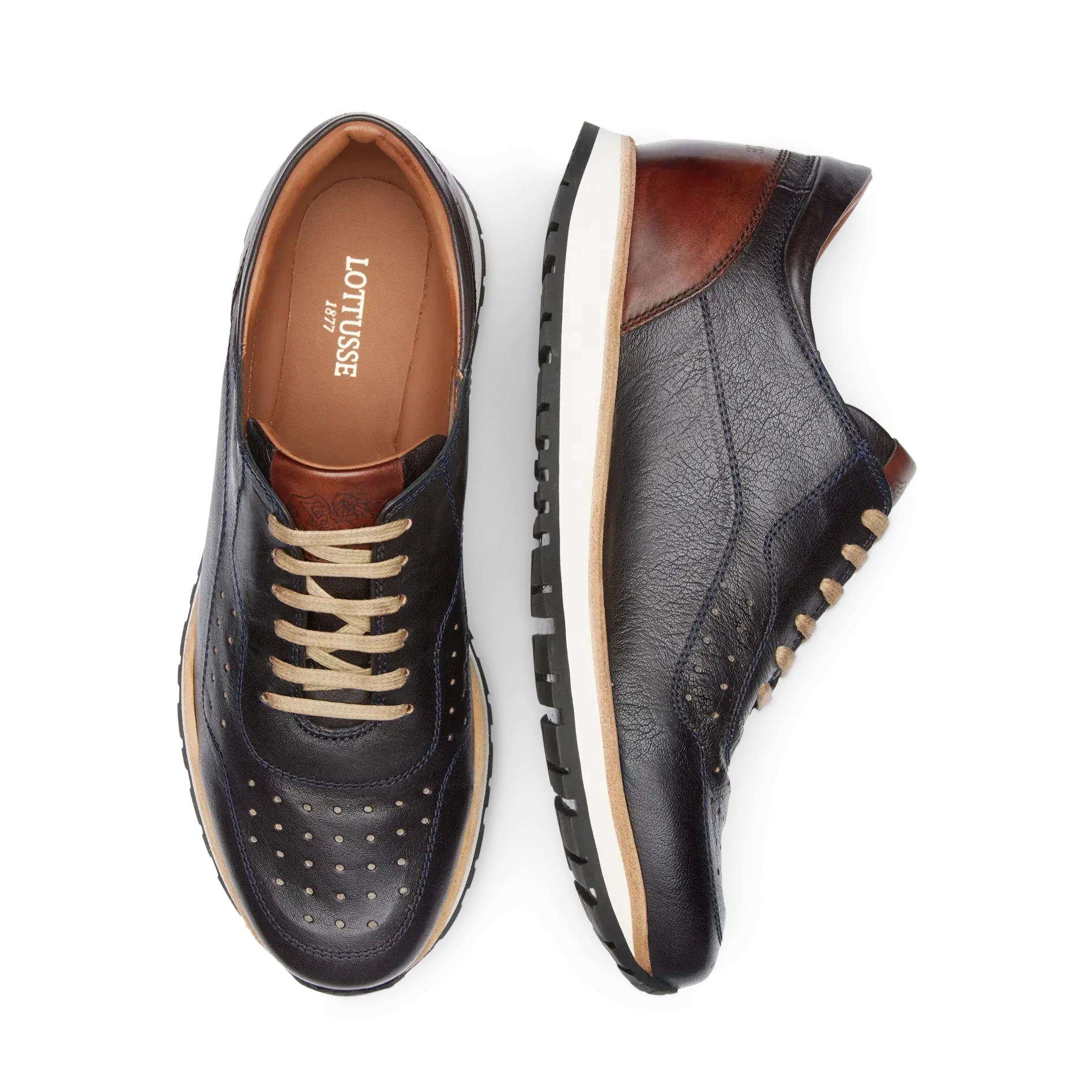 Zapato Mocas Zapatos Lottusse Cordones Hombre Lottusse Cuero