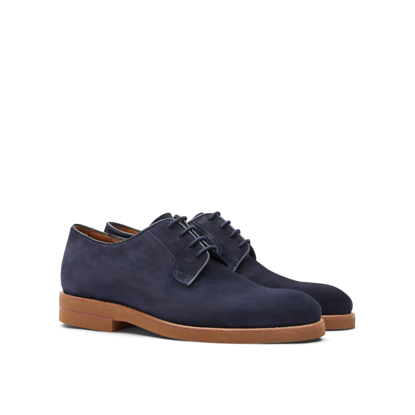 Zapatos Oxford De La Marca Lottusse Para Hombre Modelo Camoscio Marino En Color Azul