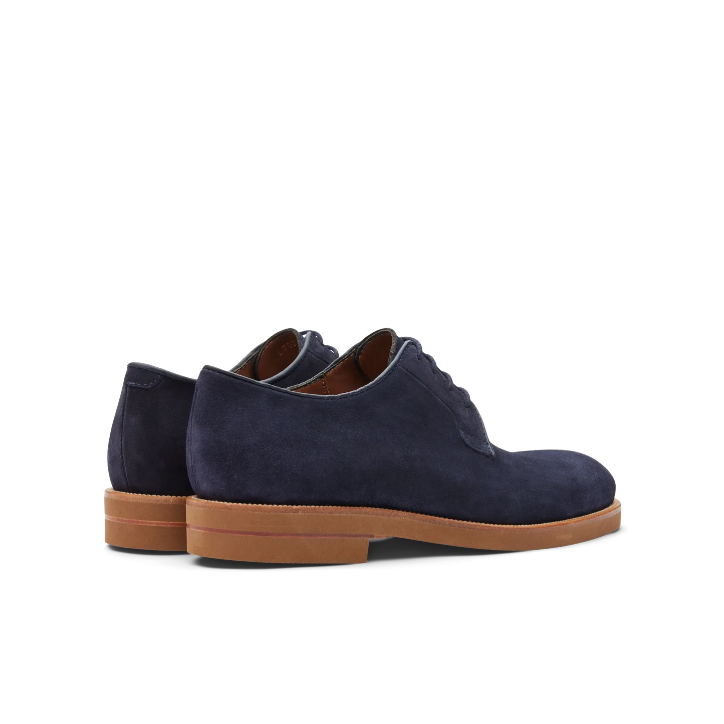 Zapatos Oxford De La Marca Lottusse Para Hombre Modelo Camoscio Marino En Color Azul