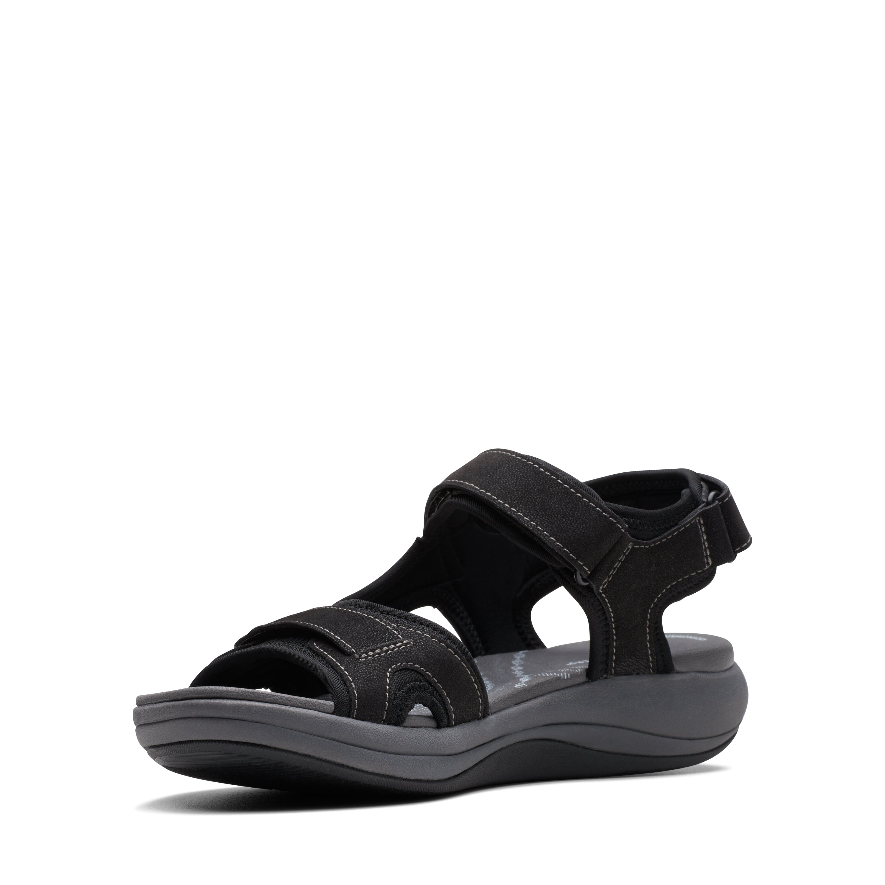 Sandalias De La Marca Clarks  Para Mujer Modelo Mira Bay Black En Color Negro