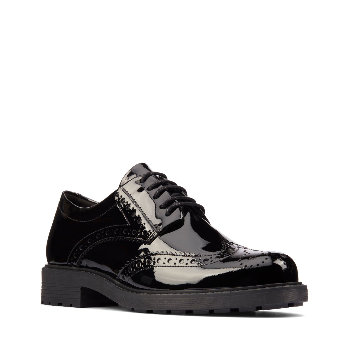 Zapatos Oxford De La Marca Clarks Para Mujer Modelo Orinoco Limit Black Patent En Color Negro