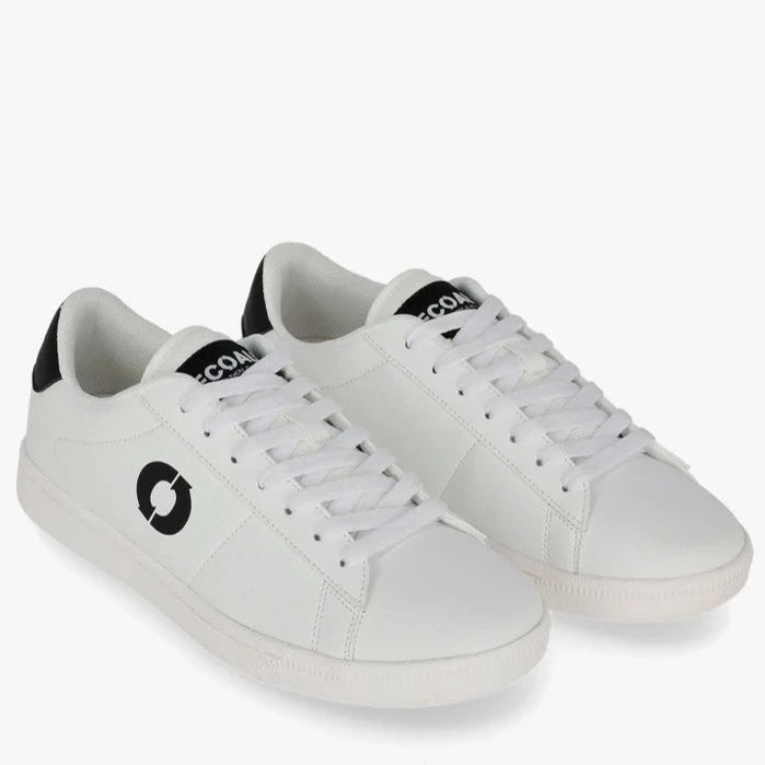 Sneakers De La Marca Ecoalf Para Mujer Modelo Wimbledon Black LogoEn Color Blanco