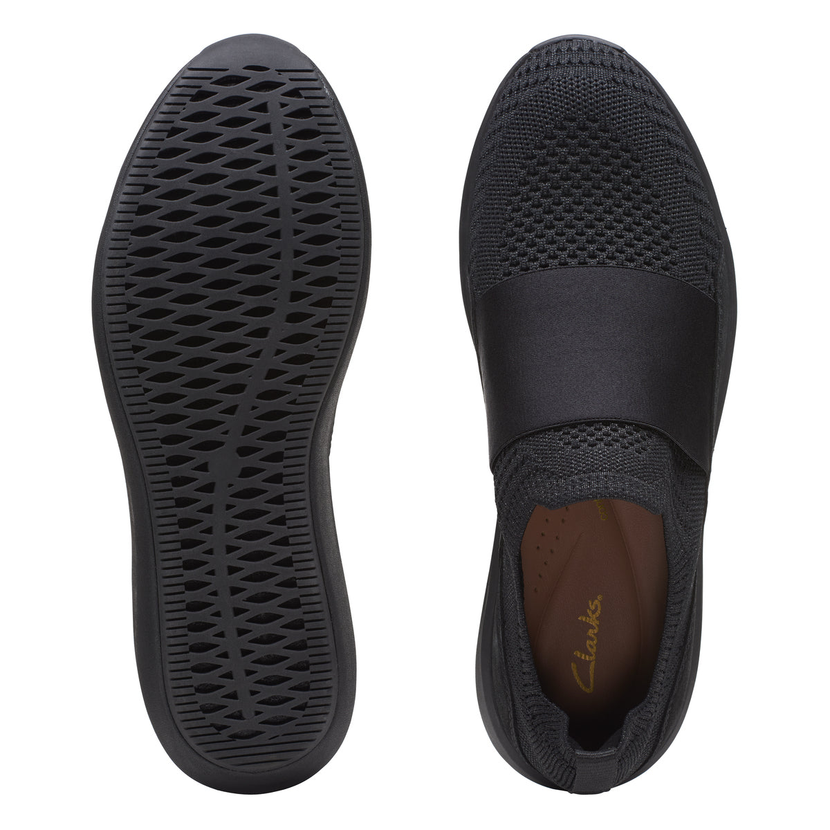 Sneakers De La Marca Clarks Para Mujer Modelo Un Rio Knit Black Combi En Color Negro