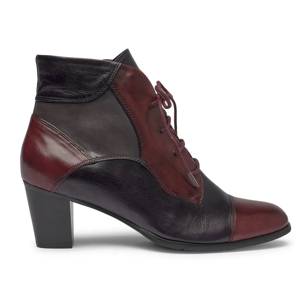 Botines De La Marca Regarde Le Ciel Para Mujer Modelo Sonia-123 Sangria / Melanzana / Muddy Multicolor