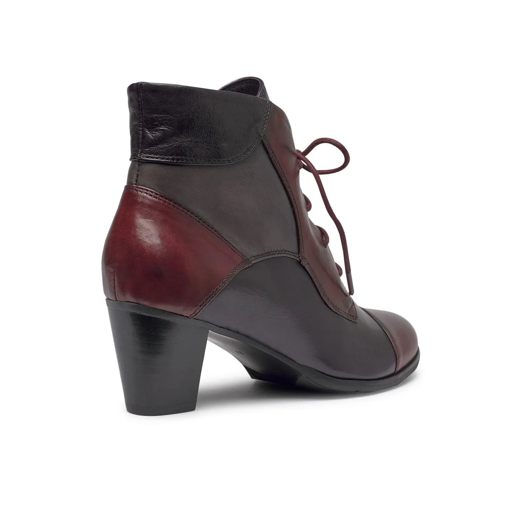 Botines De La Marca Regarde Le Ciel Para Mujer Modelo Sonia-123 Sangria / Melanzana / Muddy Multicolor